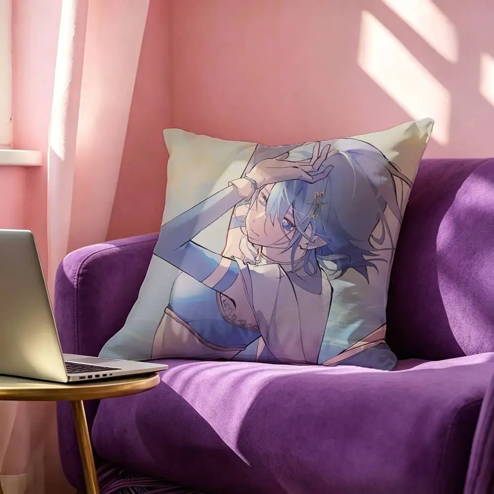 Cartoon Anime Puella M-Magi Madoka Magica Miki Sayaka Pillow Case Square Double-Sided Sofa Cushion Cover Bedroom Bedside Pillow