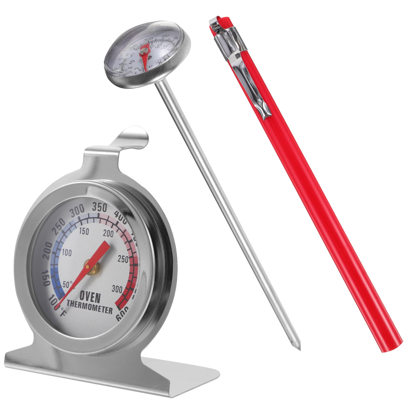 

2 шт. термометр для барбекю из нержавеющей стали, измеритель мяса, температура духовки, циферблат для выпечки еды, кухонный индикатор для барбекю, практичный инструмент