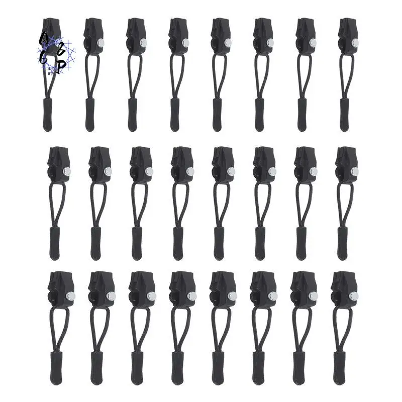 A68P-Zipper Repair Kit, 24 Pcs Universal Replacement Zipper Slider Fixer Sliding Teeth Screw Head, Instant Zipper