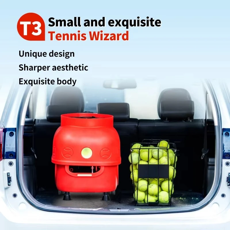 T3 Robot per allenatore di tennis Fornitura diretta in fabbrica Macchina per palline da tiro controllata da app Attrezzatura economica per l'allenamento del tennis