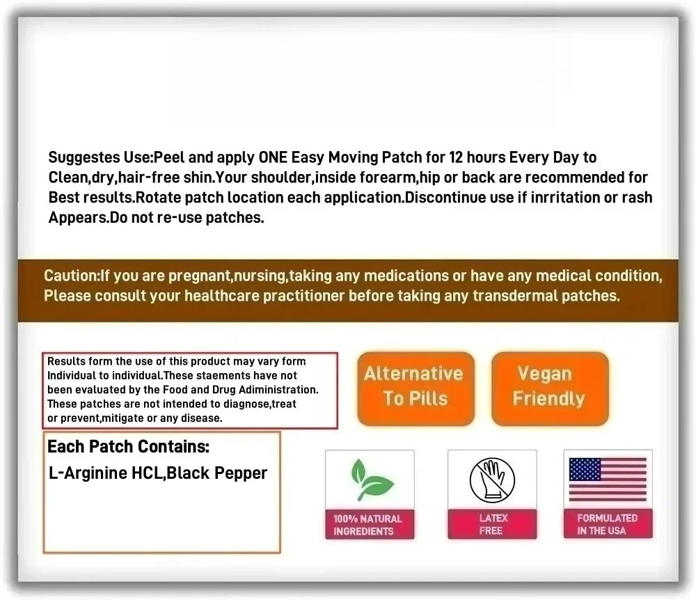 30 Patches Nootropic Vitamin Brain Matrix Transdermal Patches- Memory, Focus & Aging Support - Image 2
