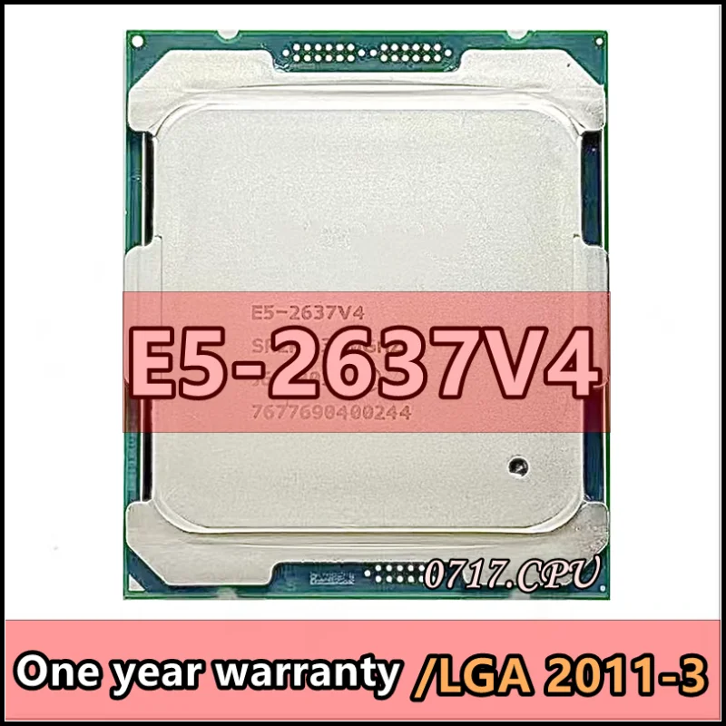 Processador CPU Pengiriman-E5 2637V4, E5-2637V4, SR2P3, 3.50G Hz, 4-Core, 20MB, E5 2637 V4, LGA2011-3, 135W, E5-2637V4