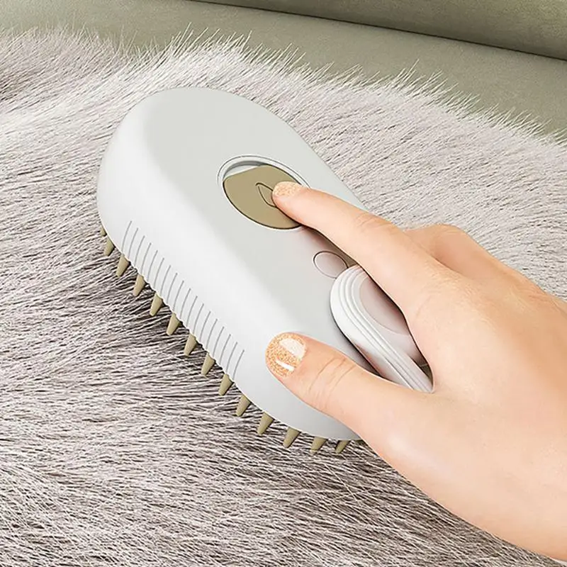 Kattenstoomborstel Stomende Hondenborstel 3 In 1 Elektrische Spray Kattenhaarborstels Voor Massage Huisdierverzorging Kammen