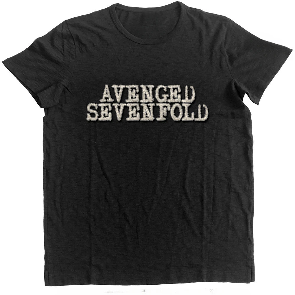 Logo & Death Bat Avenged Sevenfold Band T-Shirt Cotton Graphic Tee Men Women Summer Streetwear