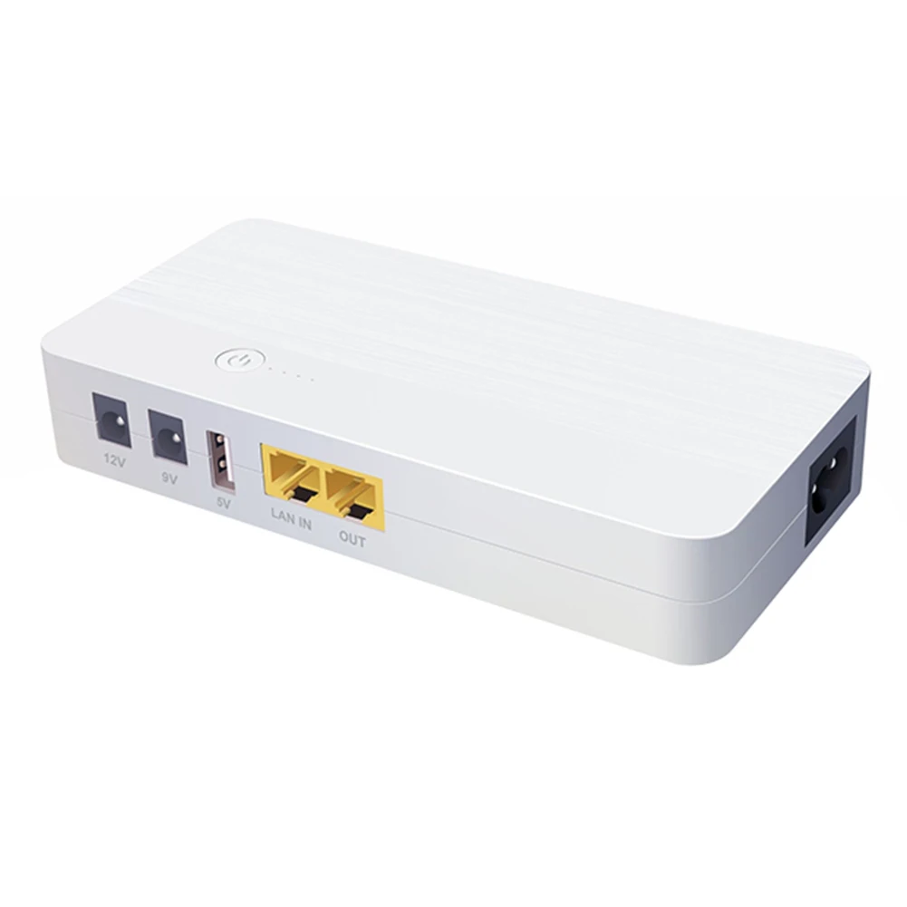 Compact UPS 8000mAh Backup Battery with Multiple DC Outputs 24V 48V 12V 9V 5V for Network and Security Equipment