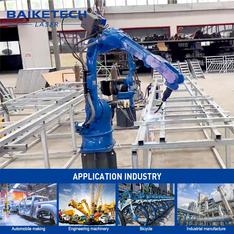 3D Multi-angle Precision Robotic Fiber Laser Welder Automatic Welding Machine Small Gap Welding New Energy Hardware Processing E