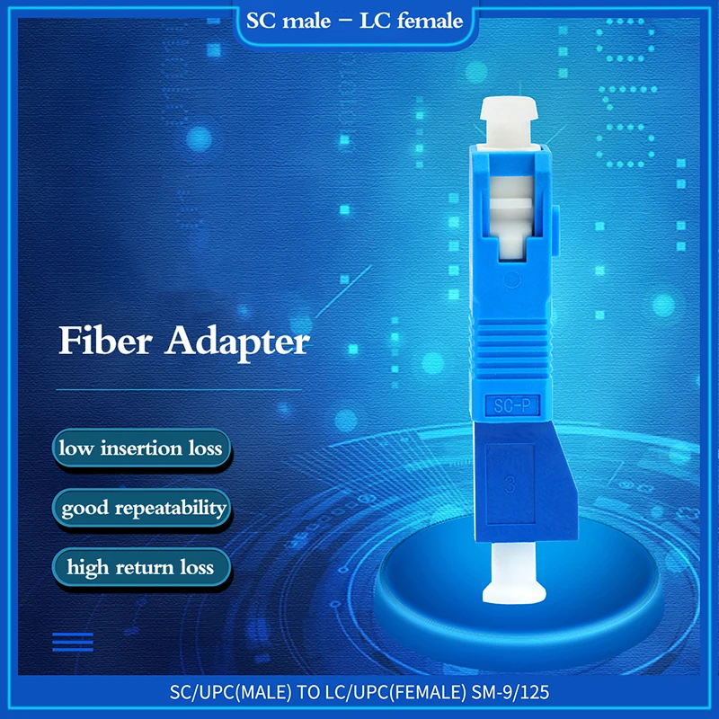 Optical Fiber Conversion Connector SC Male To LC Female Single Mode Fiber Optic Hybrid Optical Adaptor Converter
