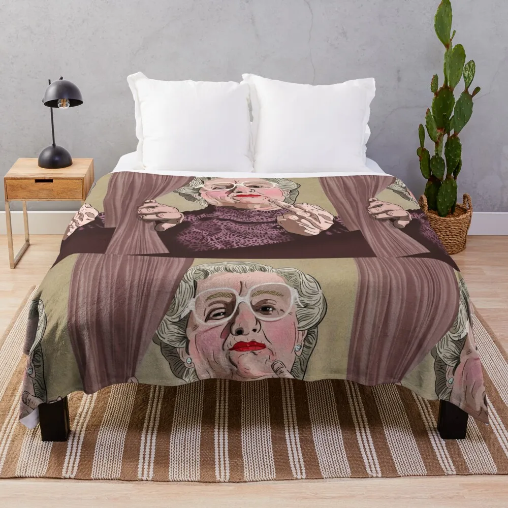 

Mrs Doubtfire middle finger - Illustration - Robin Williams - Film Throw Blanket Hairy Sofas manga Blankets