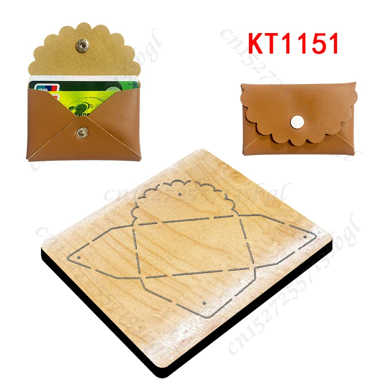 Card Holder, Wallet, Bag New Wooden Cutting Dies Suitable for Common Mold Scrapbook Machines on the Market