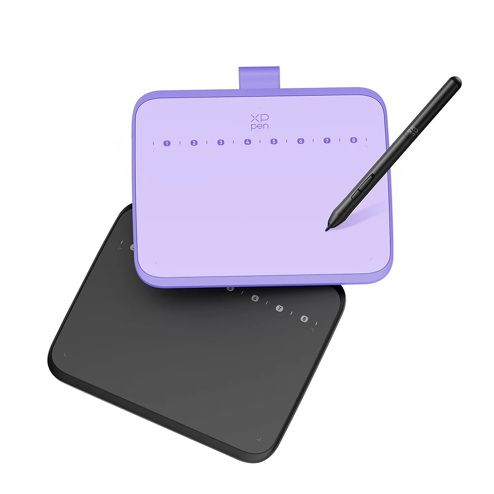 Tablet graficzny XPPen Deco 640, 16K poziomów nacisku, 6-calowy tablet do rysowania z 8 przyciskami, 60 poziomów nachylenia, do gier OSU, Android, Windows, Mac — zdjęcie produktu 7