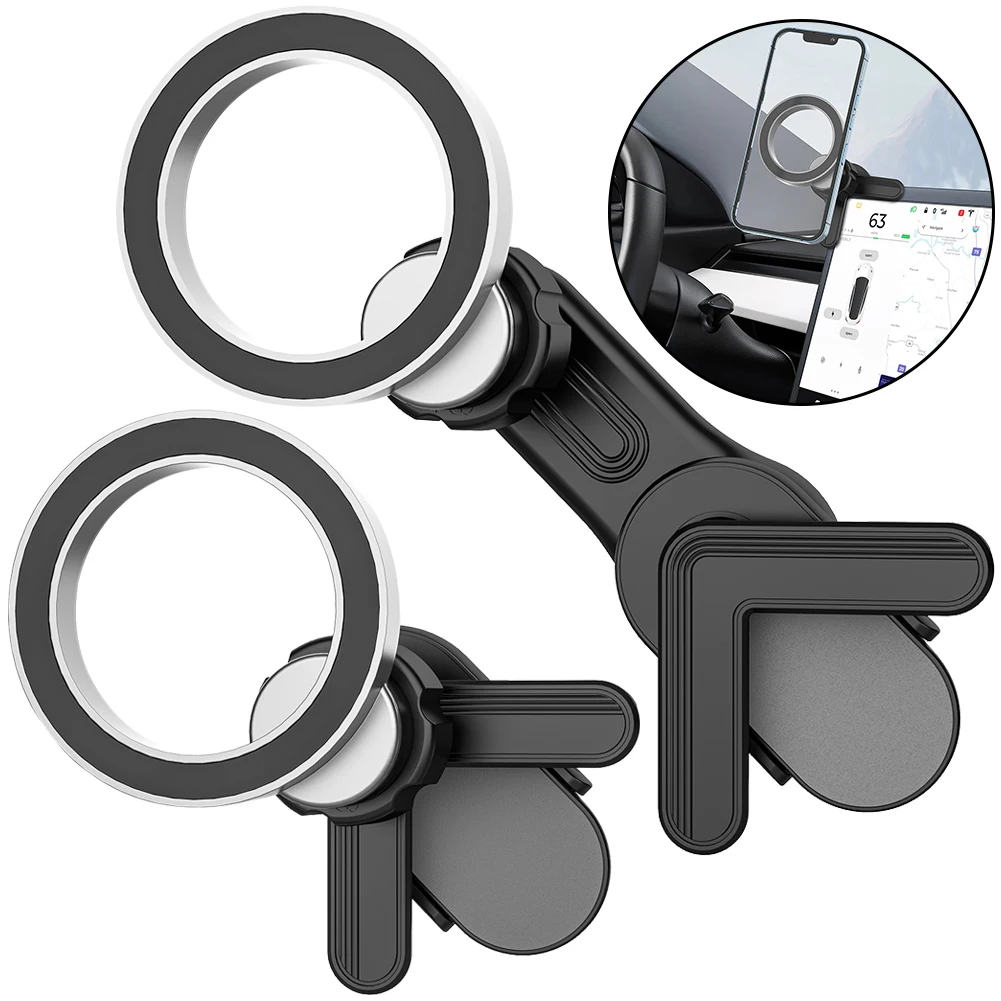 

Магнитный автомобильный держатель телефона для Tesla Model 3, автомобильный экран, GPS-кронштейн, магнитное автомобильное крепление для сотового телефона для iPhone Xiaomi Huawei