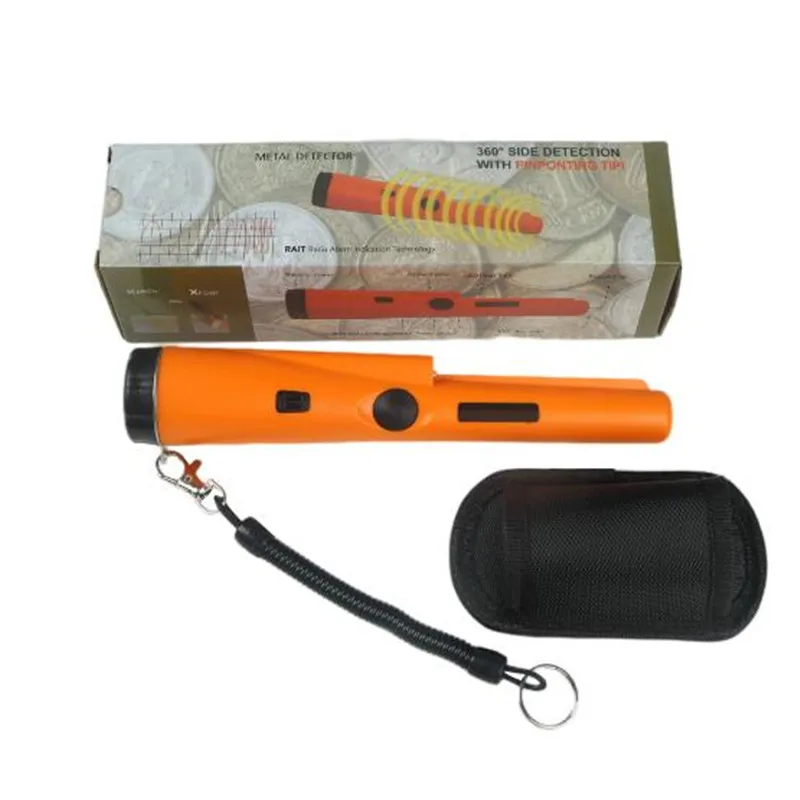 Yellow Portable Handheld Metal Detector Professional Underground Gold Detector Assist Tool Partial Waterproof