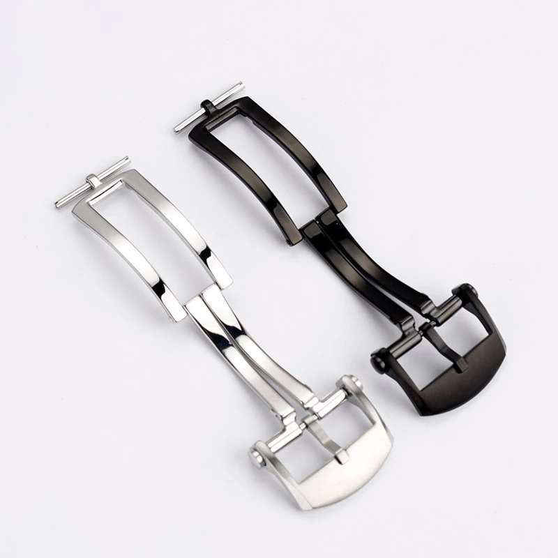 Aço inoxidável Folding Band Buckle, Assista Buckle Acessório para Breitling, Silicone, Couro, Nylon Strap, 20mm