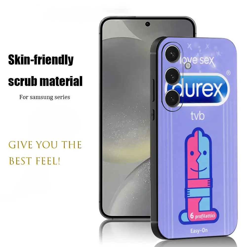 Brand Cool Phone Case For Samsung Galaxy S26 S25 S24 S23 S22 S21 Plus Ultra Note20 D-durexsES-S Soft Black