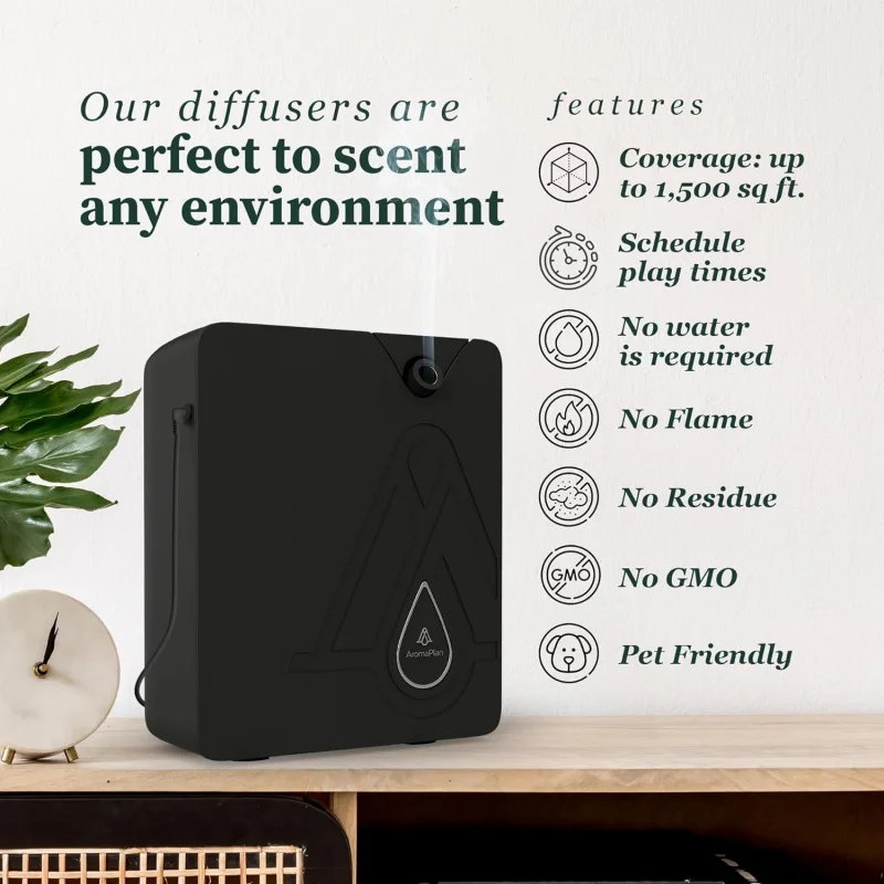 AromaPlan Smart Perfume Air Machine, atualizado difusor bluetooth, tecnologia fria, coleção do hotel, sem água, casa inteira, 2024