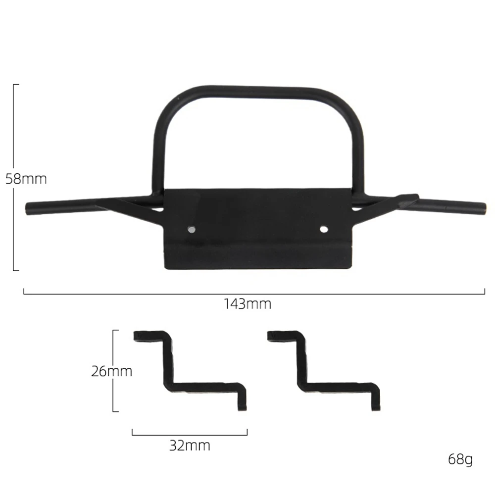 Metal Front Bumper for MN D90 D99S MN-90 MN91 MN98 MN99S 1/12 RC Car Upgrade Parts Accessories