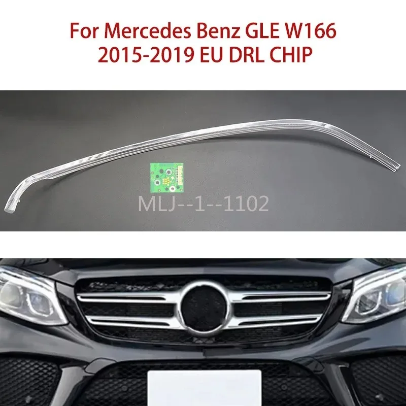 Nuevo para Mercedes Benz GLE W166 2015-2019 tira guía de luz UE Ojos de Ángel faro coche DRL CHIP luz blanca accesorios de coche