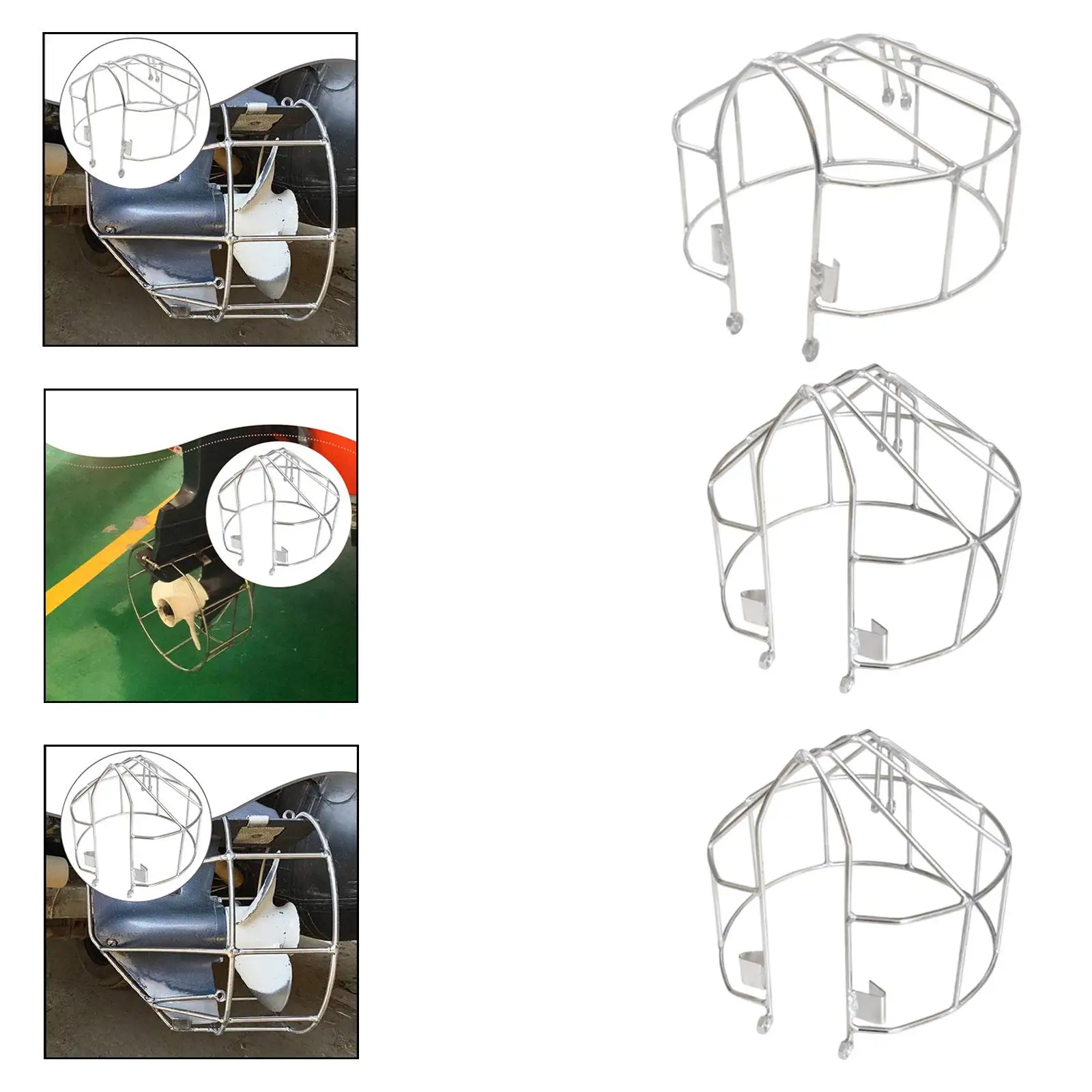 Marine Outboard Propeller Protector Stainless Steel Safety Cover Boat Engine Guard Motor Netting for Kayak Boating Equipment