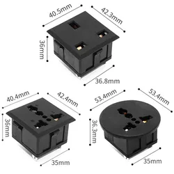 US UK EU uniwersalny Panel AC Outlet amerykański japoński australijski brytyjski niemcy francuski brazylia elektryczna klimatyzacja gniazdo zasilania 13A miedziane
