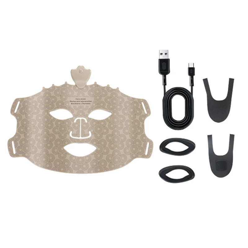 Masque Facial Instrument de rajeunissement masque électrique Anti-âge masque Photonique LED en Silicone masque Photon avancé