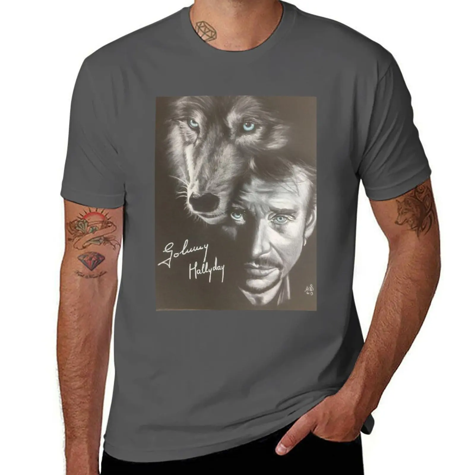 Mens Best Singer Johnny Christmas Hallyday Funny Gift T-Shirt t shirts for man graphic funny anime tshirt T-Shirt