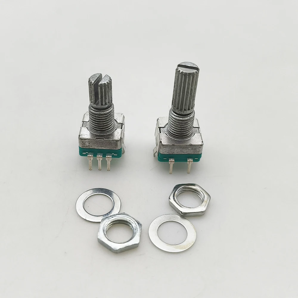 5Pcs 360 Degree EC11 Rotary Encoder 5Pin 20 Position Plum Shaft Digital Signal Potentiometer Handle Long 15mm 20mm