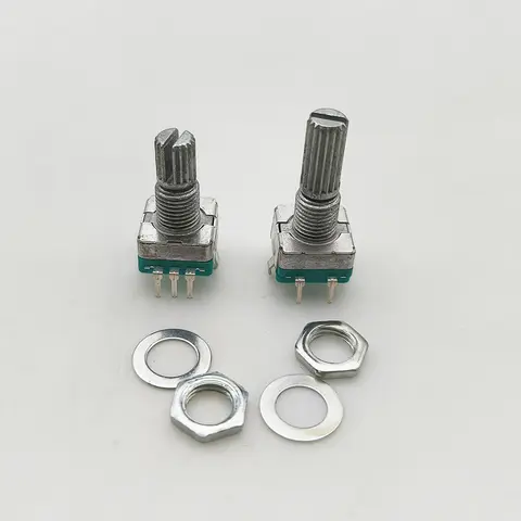 5Pcs 360 Degree EC11 Rotary Encoder 5Pin 20 Position Plum Shaft Digital Signal Potentiometer Handle Long 15mm 20mm