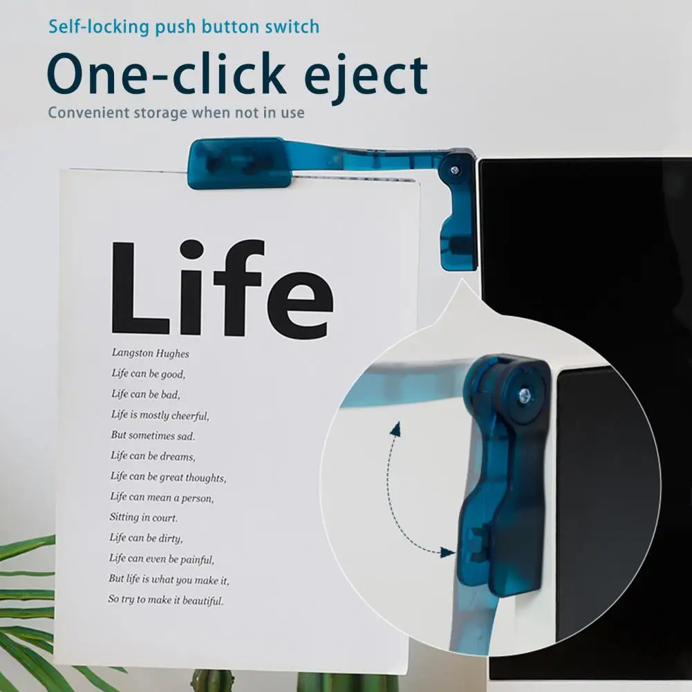 Carpeta plegable para Monitor de ordenador, soporte de archivo, botón de autobloqueo, expulsión de un clic, portafolio, suministros de oficina