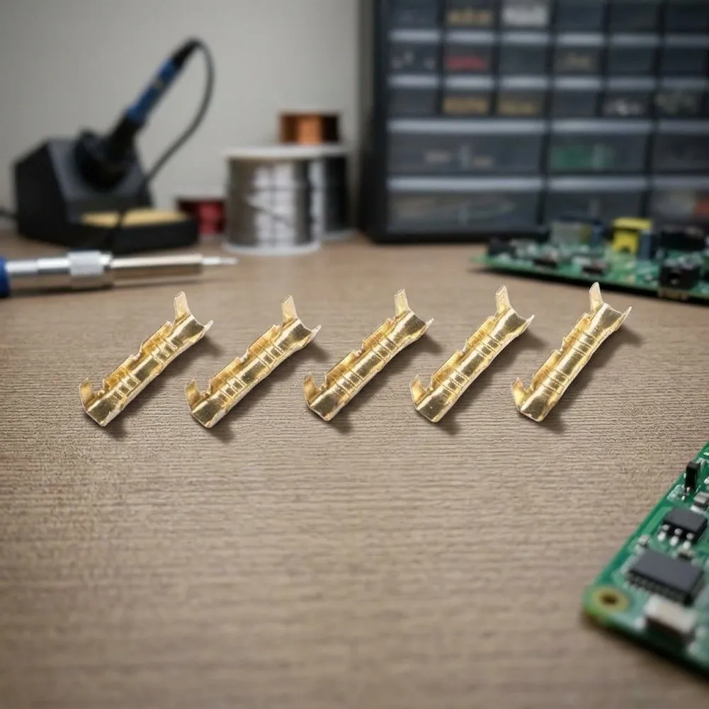 14.8*4.4*4.3mm Brass Terminals Compact Brass Connectors Compact Design Ease Of Use Lightweight Structure For Electrical Wiring