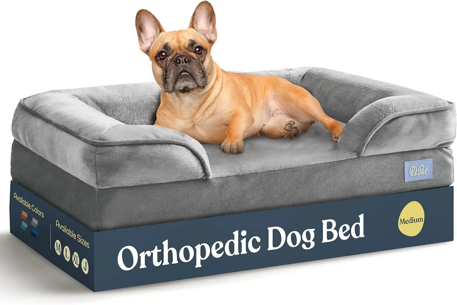 

Orthopedic Dog Bed for Medium Dogs - Ultra Comfortable, Breathable & Waterproof Pet Sofa with Removable Cover