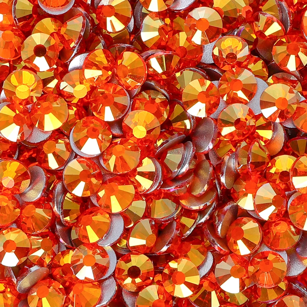 QIYI SS6-SS30 النار فينيكس الزجاج الراين كريستال أحجار مسطحة DIY بها بنفسك الحرف زينة مسمار الفن اكسسوارات