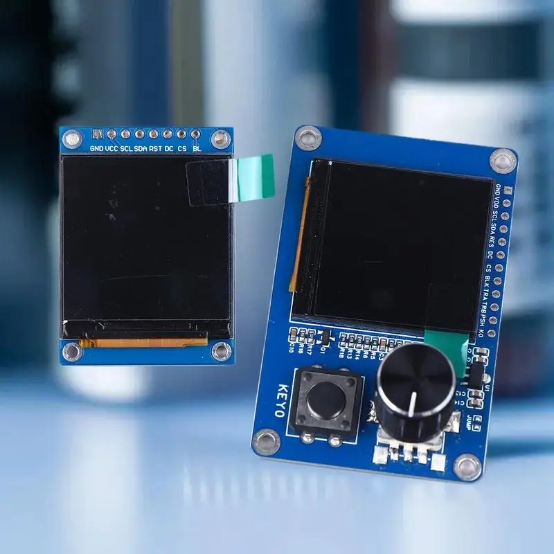 Advanced 1.54" TFT LCD Display Module with EC11 Rotary Encoder Button, IIC/I2C SPI Compatible with Arduino ESP32 ESP8266.