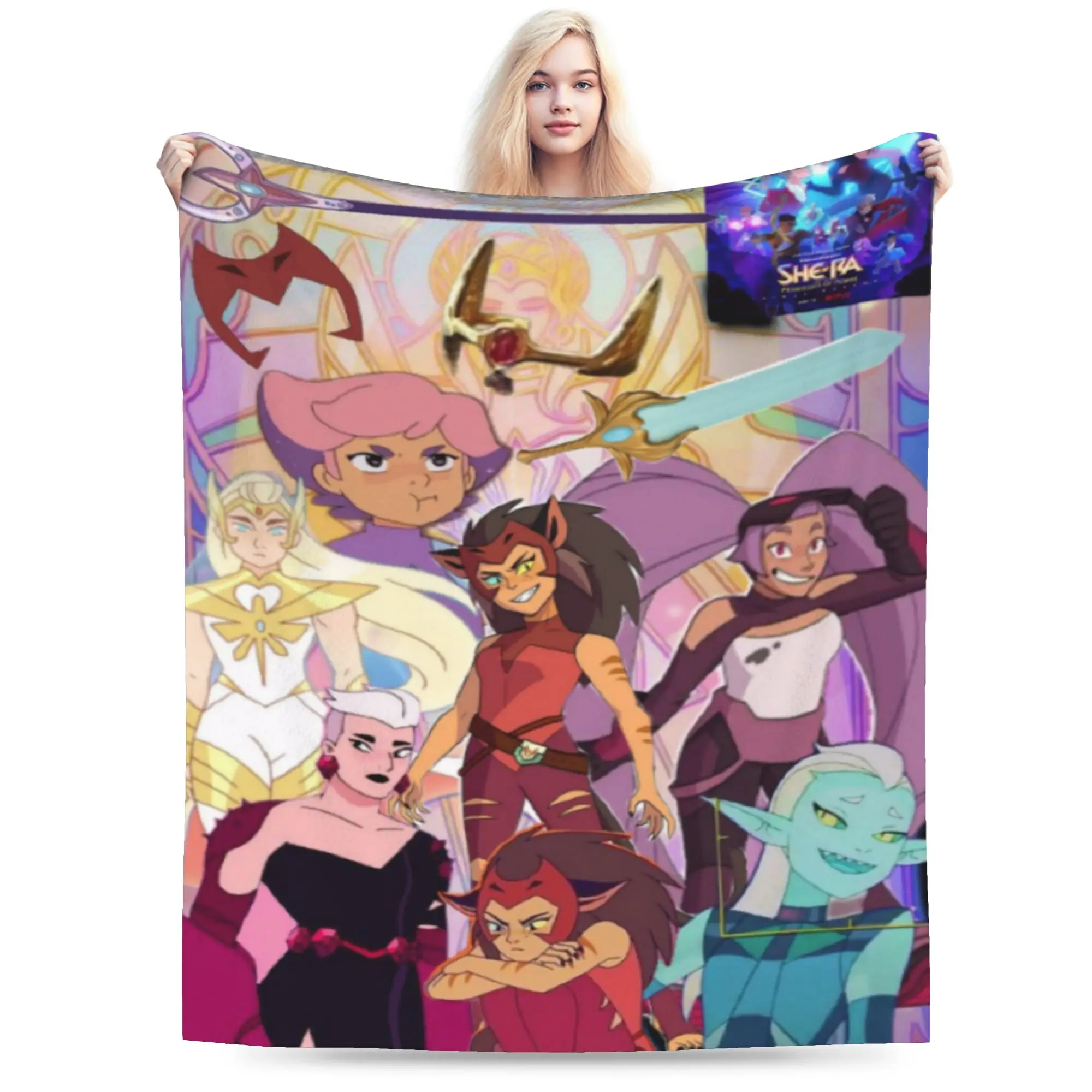 She-Ra and the Princesses of Power Blankets Soft Coral Fleece Plush Cute Present  Throw Blanket Bedspread