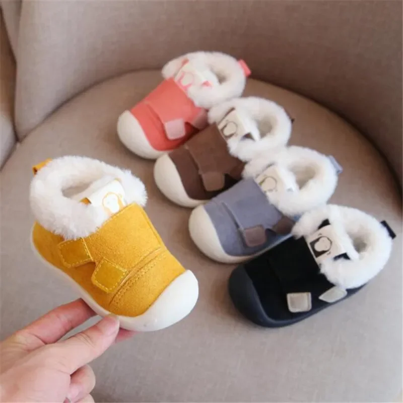 

Infant Toddler Boots Winter Baby Girls Boys Snow Boots Warm Plush Outdoor Soft Bottom Non-Slip Children Boots Kids Shoes