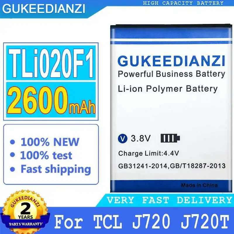 

Mobile Phone Battery For Alcatel One Touch Pop Icon A564C Firce 2 7040 7040N 7040T TLI020F2 Premium Replacement 2600mAh Safe