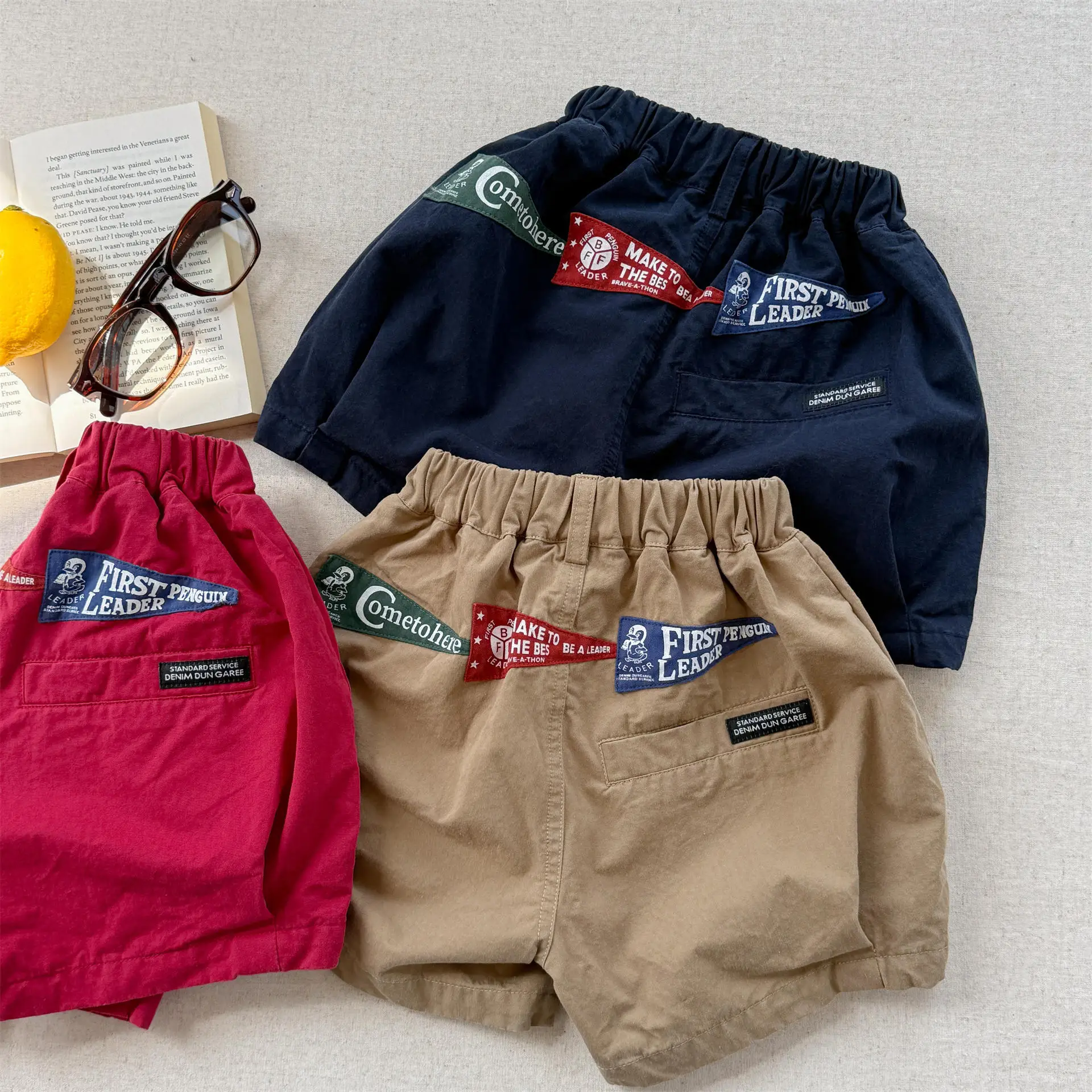 

2026 Summer New Children Loose Shorts Cotton Boys Fashion Letter Print Casual Shorts Toddler Girls Shorts Kids Clothes