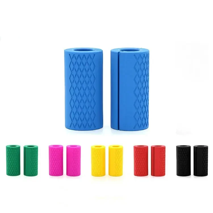 

Anti-Slip Dumbbell Grips Barbell Bar Handles Silicone Protect Pad for Pull Up Weightlifting Support Gym Body Building Equipment