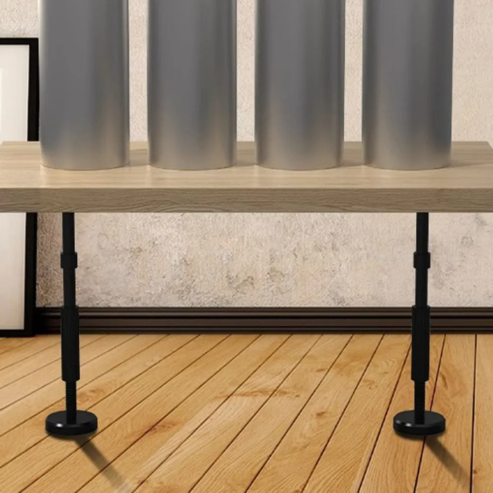 2pcs-adjustable-support-poles-black-adjustable-height-cabinet-support-rods-for-bathroom-cabinets-undermount-sink-mounting