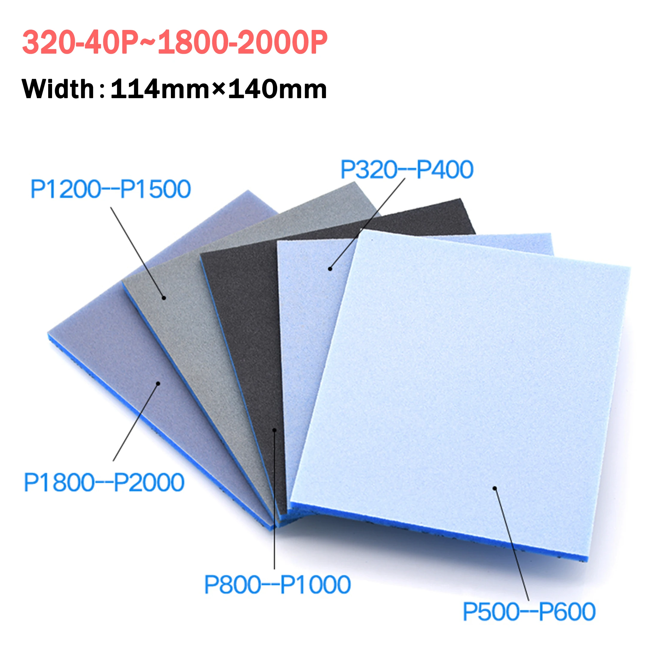 

Sponge Sandpaper 320P-400P~1800P-2000P Grit Plastic Shell Grinding and Polishing Grinding Tool Antelope Foam Elastic Sandpaper