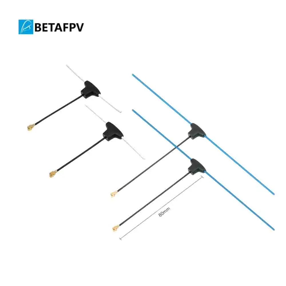 BETAFPV Dipol-T-Antenne für 2,4G/915MHz/868MHz Empfänger mit 2dBi Verstärkung, Geeignet für FPV-Drohnen DIY-Teile (2 Stück) RC-Werkzeuge
