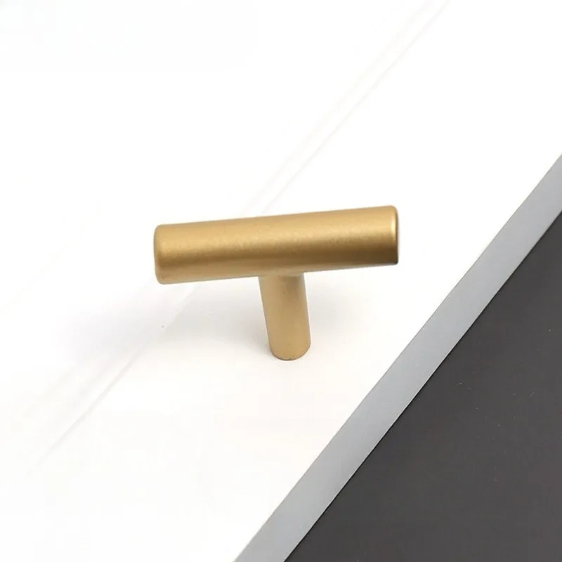 10 Stück minimalistisch gestaltete goldene Griffe für Schranktüren, Schubladen, Kleiderschränke, Möbel und goldene Türgriffe