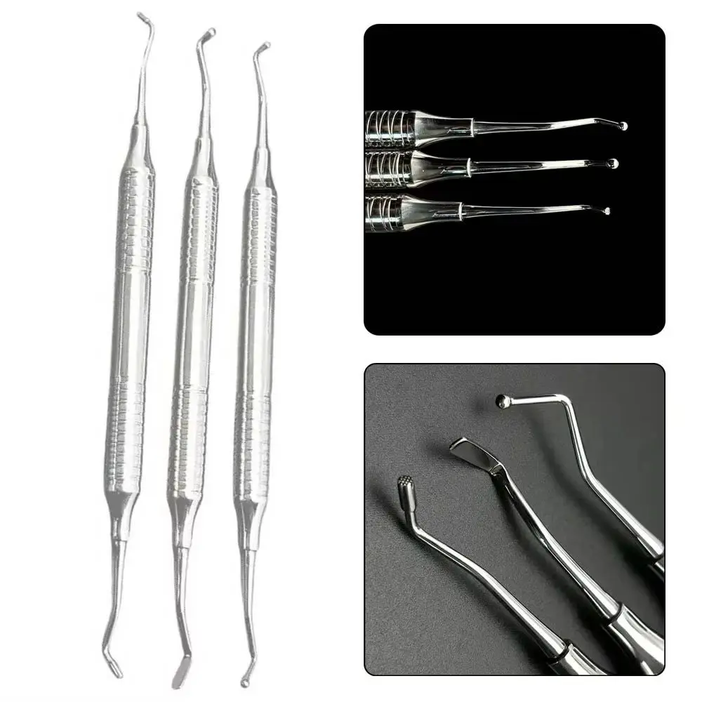 

High-Quality Stainless Steel Dental Spatula Double-Ended for Composite Resin Mixing and Filling Tools for Dentists Clinics
