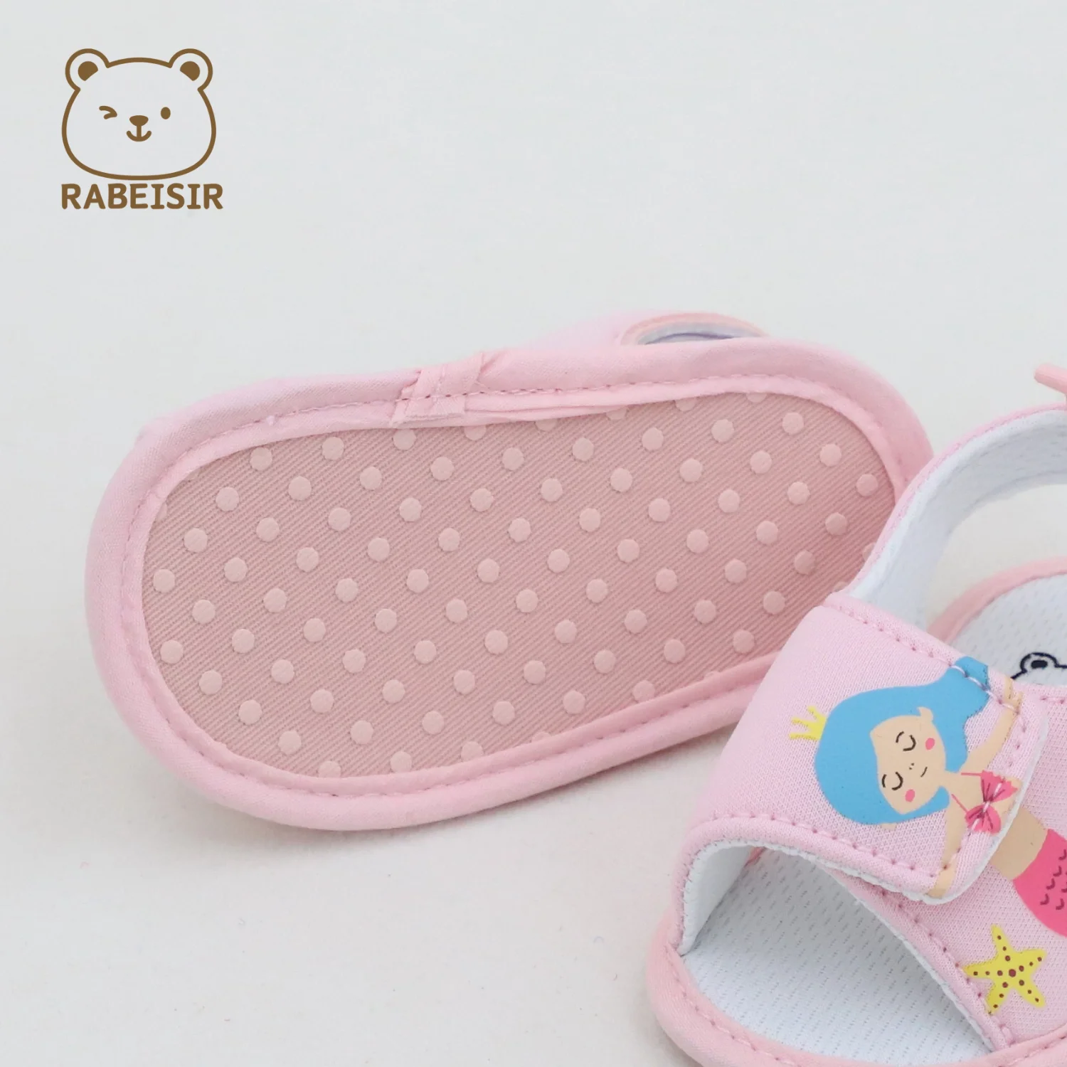 أحذية أطفال للربيع والصيف، صنادل أحذية مشي للأطفال، نعل ناعم مريح، أحذية أرضية للأطفال بعمر 0-1 ونصف سنة #5