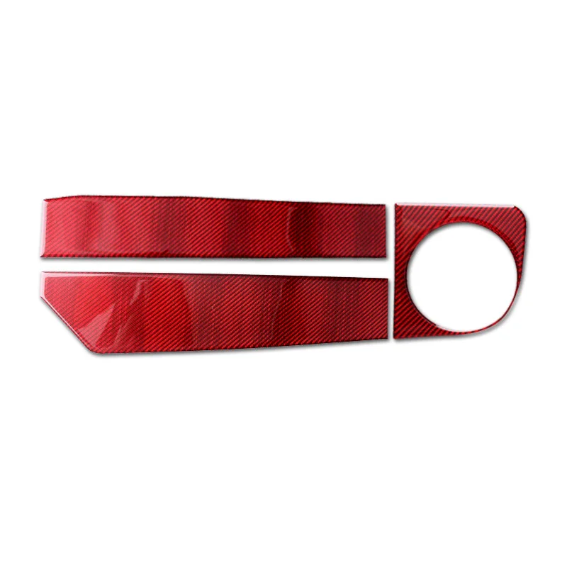 

For 09-13 Ford Old Mustang Interior Modification Red Carbon Fiber Passenger Side Air Outlet Auto Parts