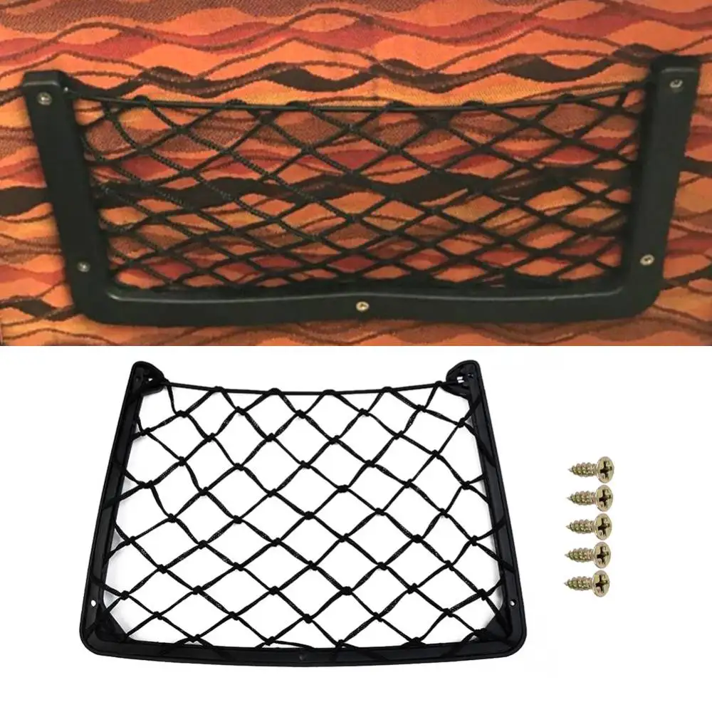 Car Back Rear Trunk Seat Elastic String Net Large Storage Net For Camper Caravan Boat Storage Bag Pocket Bag 32x17CM