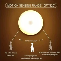 1pc Motion Sensor Night Light - Wireless LED Detector Lamp for Bedroom, Staircase, Closet, and Room Decor-night 2