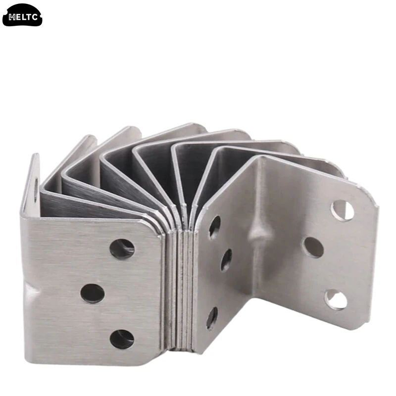 Suporte Triangular de Aço Inoxidável Espessado, 90 Graus Fixo, Ângulo Reto, Móveis Partição, Acessórios Conector Hardware, 10Pcs