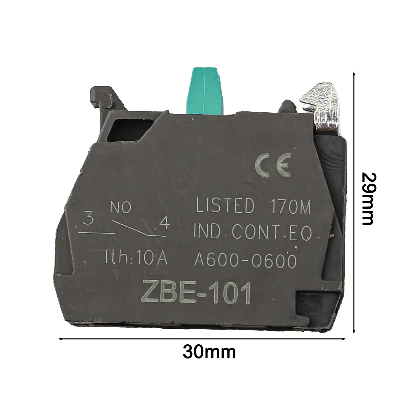 Screw Clamp Terminal Single Contact Block Silver Alloy Contact Block Terminals Set of Ten for Reliable Electrical Wiring