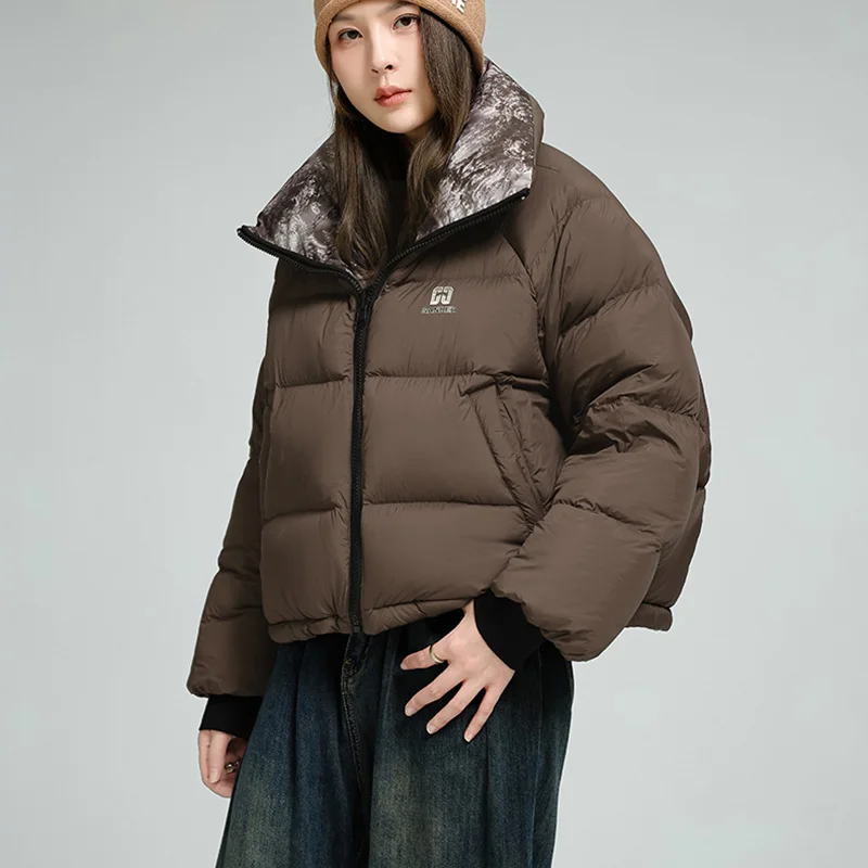 كلا الجانبين لارتداء سترة نسائية دافئة للأسفل 2025 شتاء جديد 90 بطة أسفل سترة نسائية عالية الجودة موضة النساء باركر H746