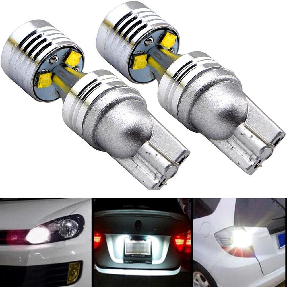 2Pcs 912 921 W5W T10 30W 6Led Car Width Lamp Reading Light License Plate Light Turn Signal Light Bulb Car Shape